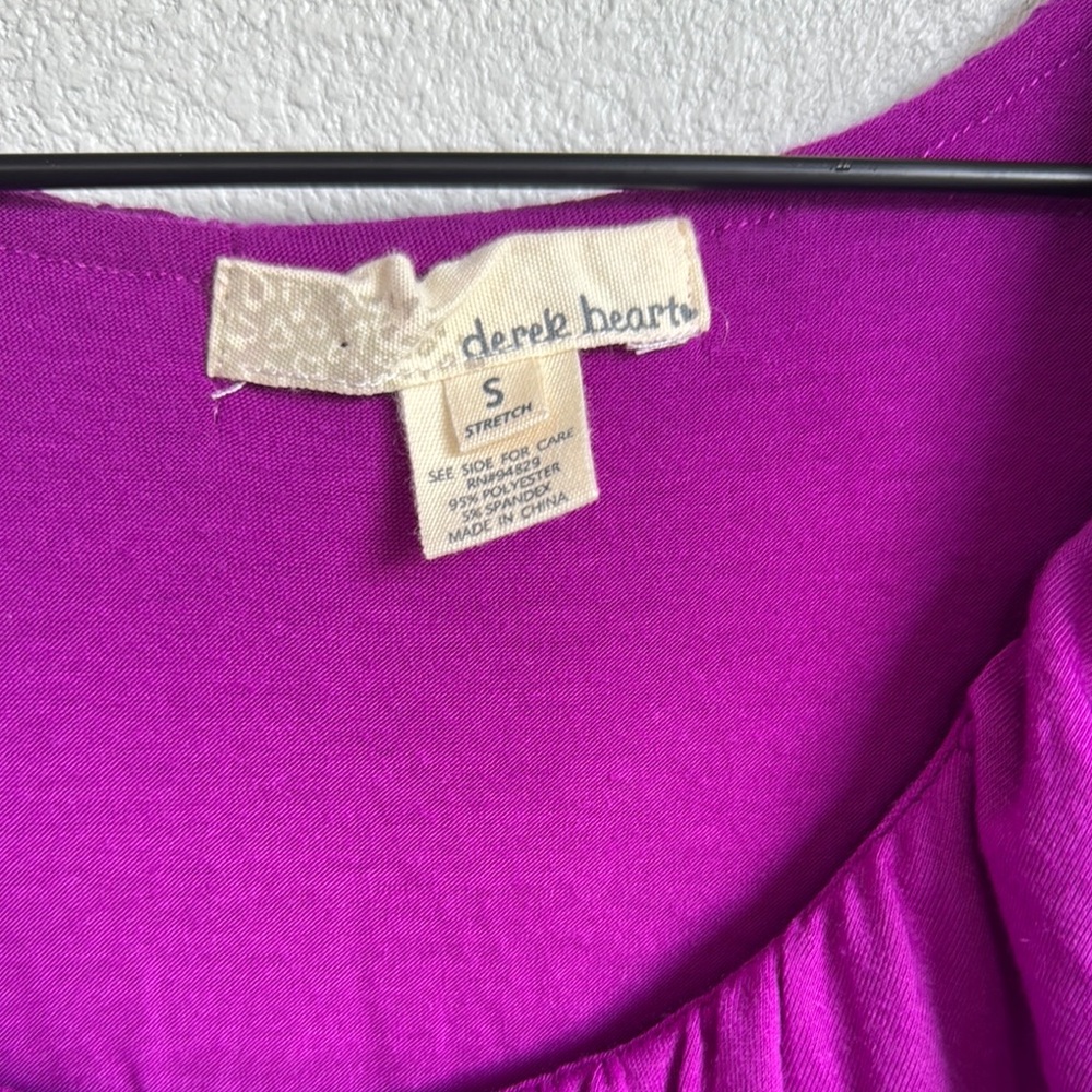 Derek Heart Purple Ruffle Dress - Picture 2 of 4